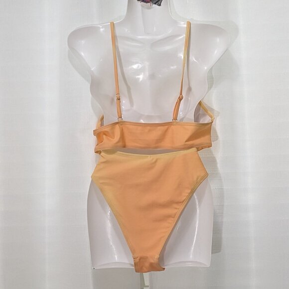 NWT Live Life On The Beach Bikini size Large Orange - Picture 2 of 5